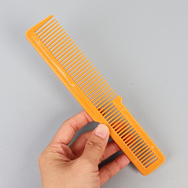 1 piece of plastic hair salon specific trimming comb anti-static plastic flat head comb hair styling comb