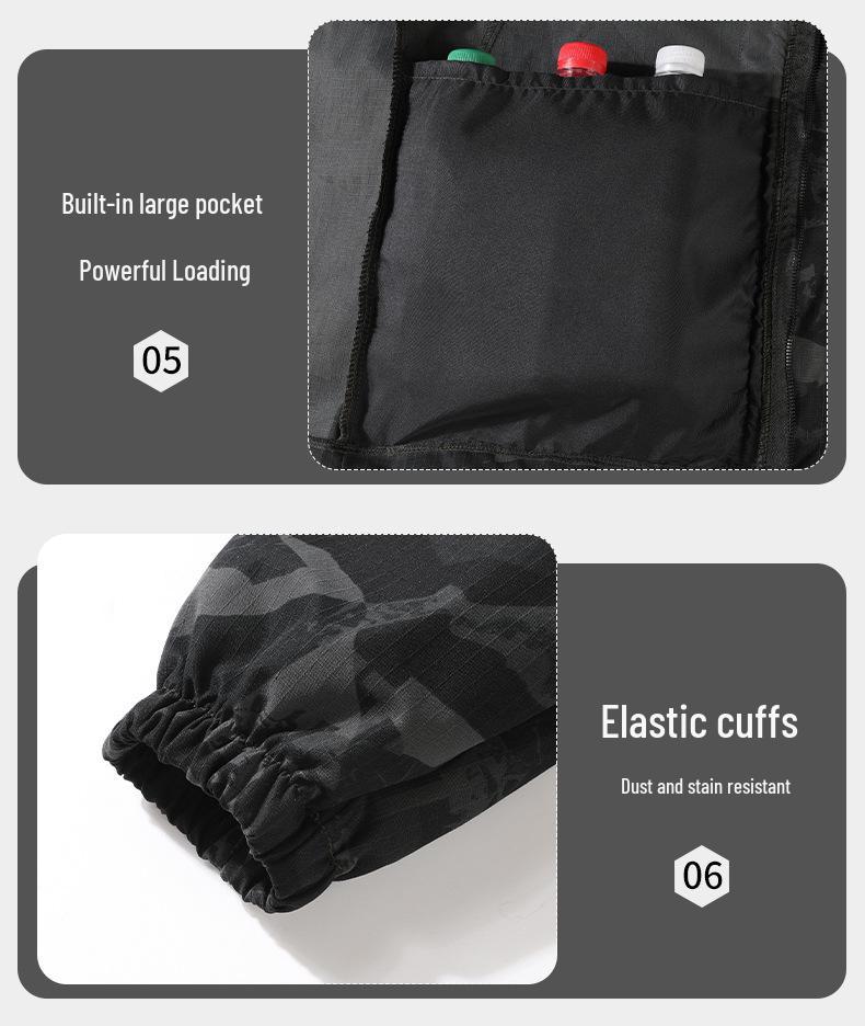 Set da lavoro mimetico da uomo: Resistente all'usura, Traspirante, Elastico Abbigliamento Primavera/Autunno