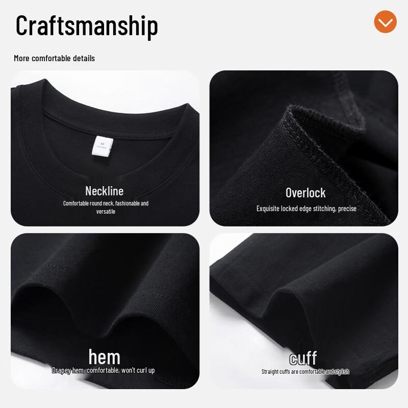 ROMON Men's Pure Cotton Short Sleeve Round Neck T-Shirt