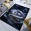 Multiple Sizes White Dragon In Cave Carpet for Living Room Bedroom Sofa Home Decor Rus Non-slip Floor Mat Luxury Gift