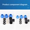 1pcs 20/25/32mm 1/2" 3/4" 1"  PE Pipe Quick Connector Elbow Reducing Water Pipe Joint Tap Water Irrigation