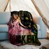 Theme Printed Blanket Perfect For Couch Bed Travel Outdoor Use Machine Washable Cozy Durable