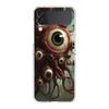 Transparent Phone Case For Samsung Galaxy Z Flip 3 4 5 6 7 Hard Folding PC Z Flip3 Flip4 Cover Scary Devil Eye Pattern