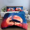 Moonlight Tree Art Prints Set Soft Comfortable Duvet Cover Bedding Set Included 1*Duvet Cover & 2*Pillowcases, Gift