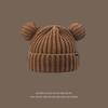 Hat Women's Autumn and Winter Wool Hat Stacking Hat Cold Hat Couple Baotou Hat Knitted Hat Spring and Autumn Confinement Hat Big Head Circumference