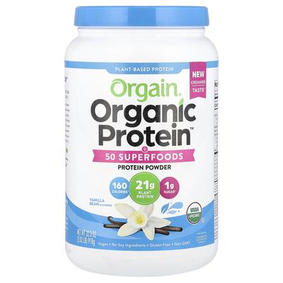Organic Protein™ + 50 Superfoods Powder, Vanilla Bean, 2.02 Lb (918 G)