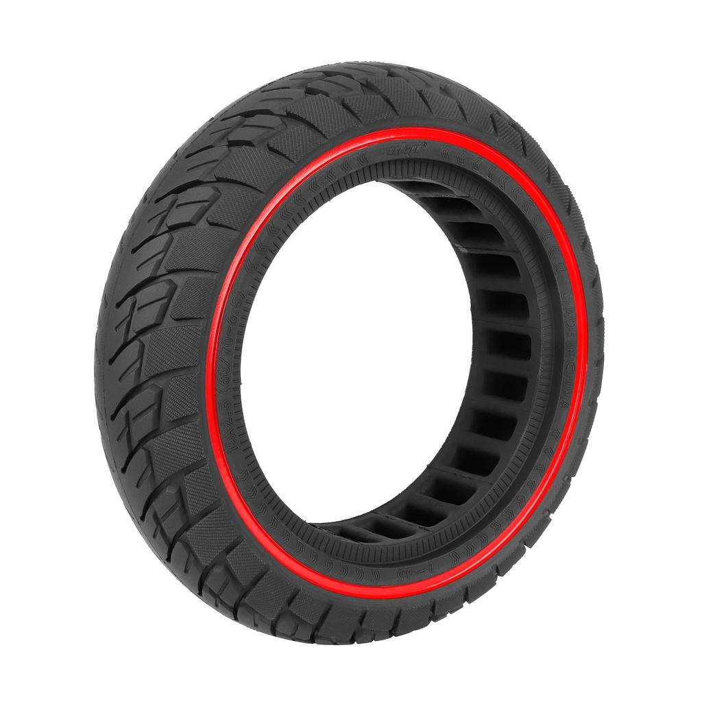 Ulip 10*2.5(60/70-6.5) Solid Tire with Red Circle(45mm Slot) for Segway Max G30 Scooters