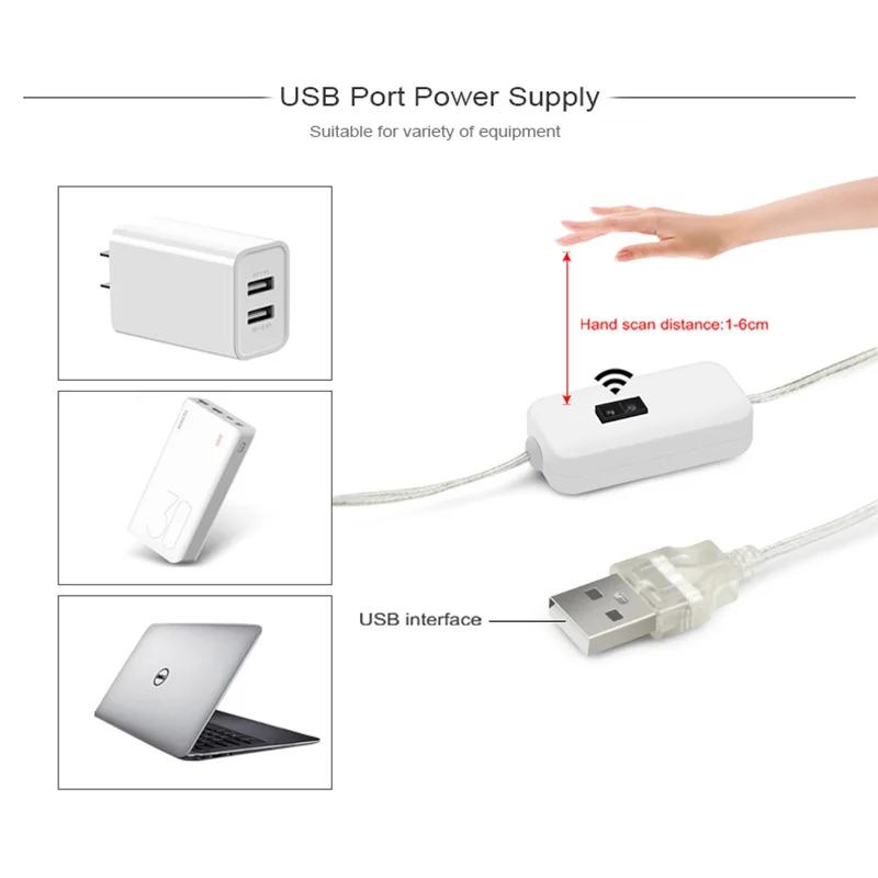 3M LED Strip Light Hand Sweep Waving Sensor 5V USB 2835 Backlight LED TV Kitchen Under Cabinet Lamp for Home Decoration