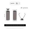 20Pcs/lot Alloy DIY Bag Shoes Garment Lanyard Accessories Metal Rope Ends Stopper Button Cord End Lock Cap Hanging Bell Buckle