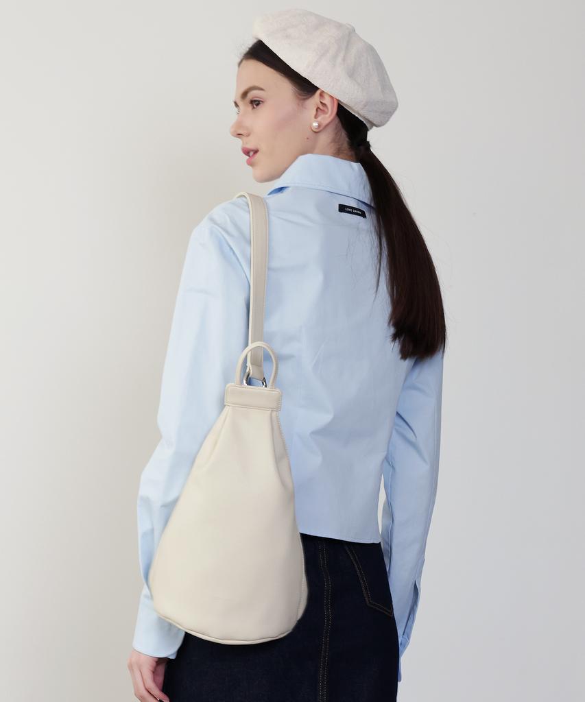 Leobeucham [Flynn Waist Pintuck Shirt_Sky Blue] Flynn Waist Pintuck Shirt_Skyblue