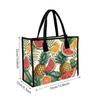 Tropical Fruit Printed Tote Bag for Daily Shopping Travel Portable Large Capacity Casual Women Handbag