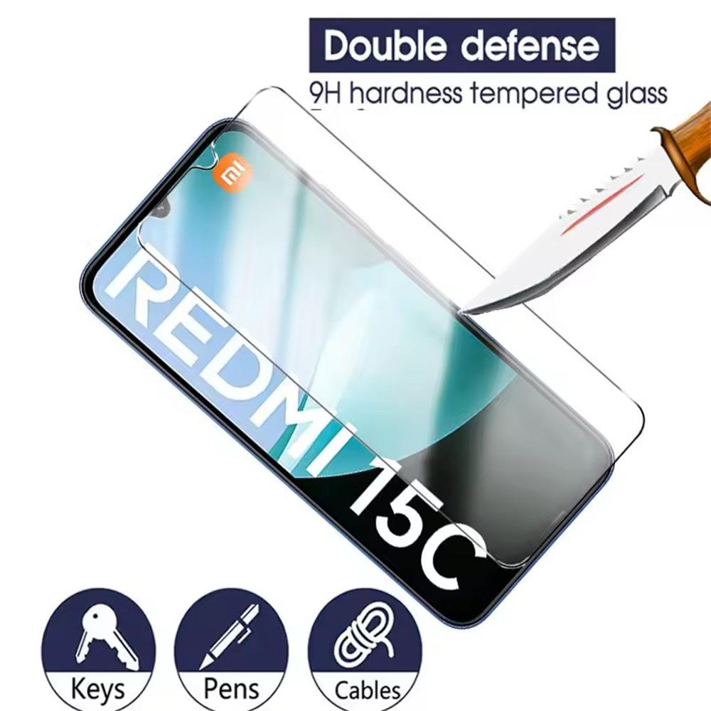4 Pçs Protetor De Tela Para Xiaomi Redmi 15c 14c 13c 12c 15 13 12 4g 5g Vidro Temperado Protetor Em Redmi Turbo 4 K80 K70 K60 Pro