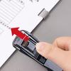 Yousheng Paper Binder Push Clip Refills, Reusable Stainless Steel Binding Clips for Office File Organization, Long Tail Document Clips for