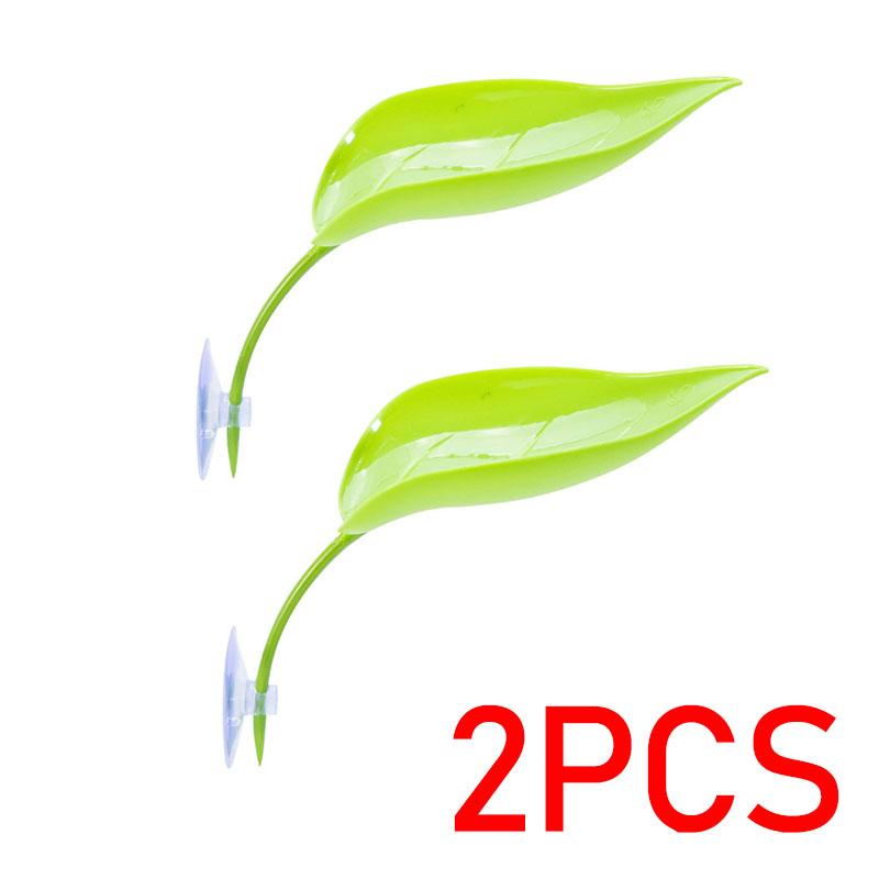 Reptile Basking Area Resting Terrace Frog Habitat Leaf Suction Cup Tank Accessories Simulated Leaves for Geckos SYXZS01