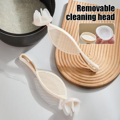 Rice Washing Stick Tool Rice Sieve Spoon Multi-Purpose Stirring Rice Washer with Strainer Anti-slip Rice Washing Tool for Kitchen