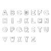 Alphabet Ausstecher Set aus Edelstahl