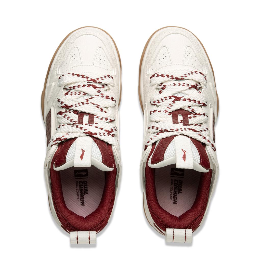 Li Ning Journey 2.0 V2 Thick Sole Sneakers Men Sneakers White Red AGCU361-1