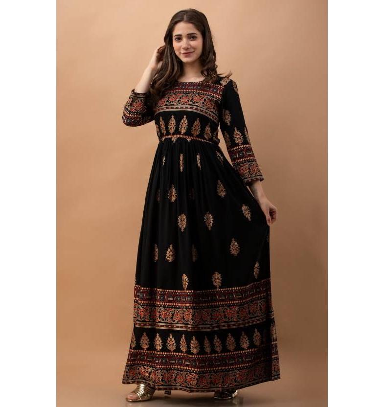 Indian Pakistani Top Tunic Anarkali Gown Bollywood Party Wear Ethnic Long Kurti Women