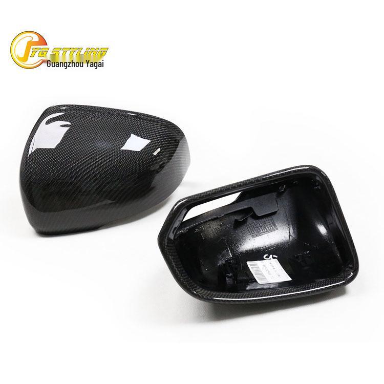 Carbon Fiber Replacement Rearview Mirror Cover for Volvo S60, V60, XC40, and S90