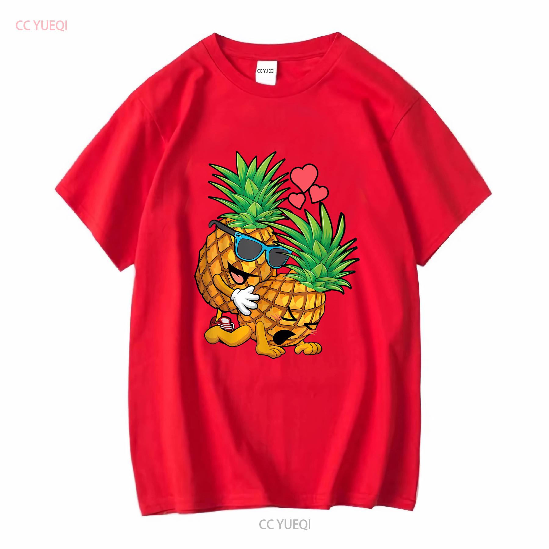 Funny Upside Down Pineapple Swinger Party Women And Men T Shirt vintage Washed designer clothes Breathable Comfortable S