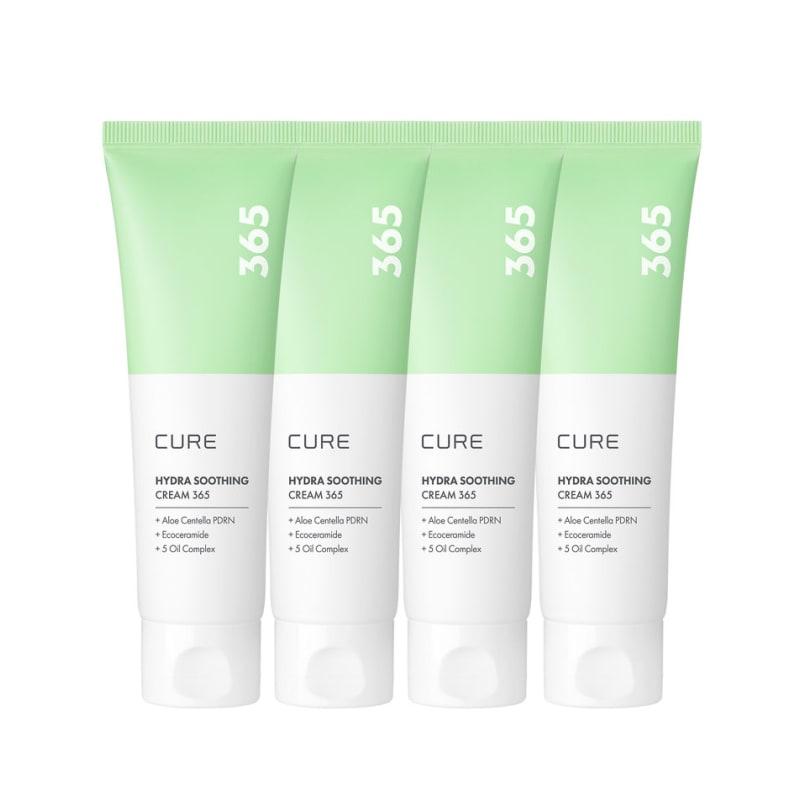 CURE Aloe Cica PDRN Hydra Soothing Cream 365 80ml X 4