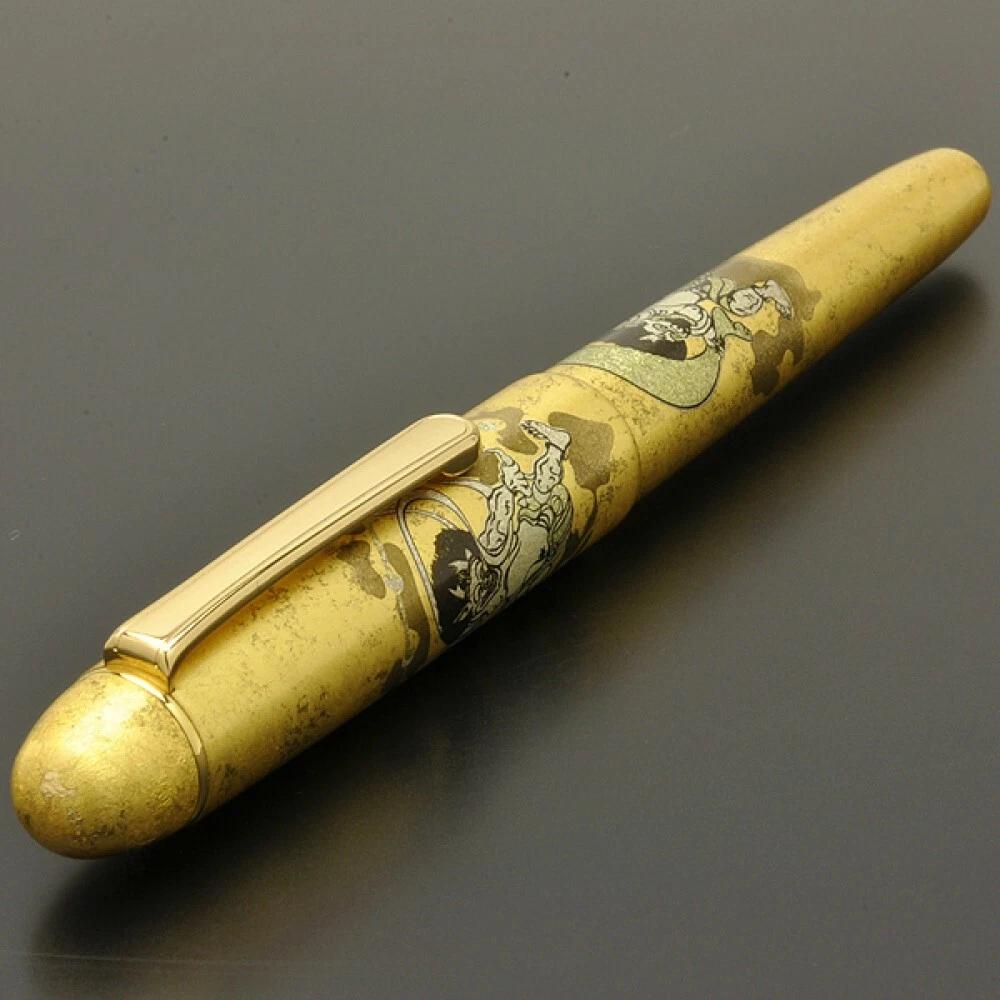 Platinum #3776 Century Maki-e Fountain Pen Fujin Raijin F Nib PNB-35000H#3-2