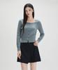 Mixxo Square Neck Cable Cardigan Re Ckf313T_Miwckg31Qt