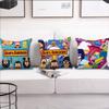 Cartoon B-Bobs Cute B-Burgers cool cushion cover Pillow Cover Home Sofa living Decoration Room  Office Car Nordic Simplicity