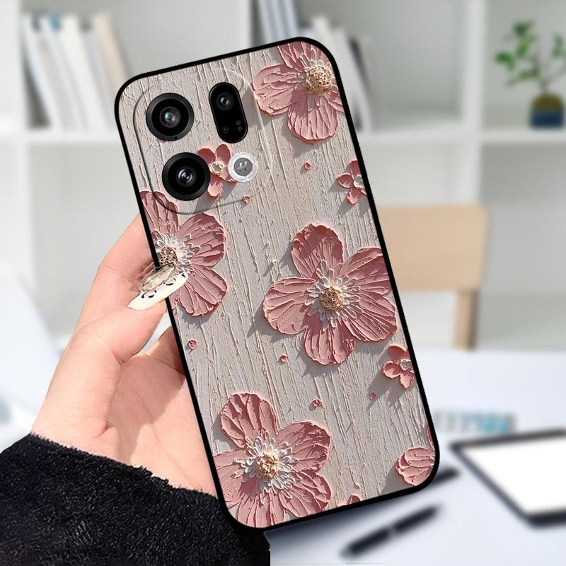 Für OPPO Find X9 X9Pro Hülle Weiches Silikon Schwarzes TPU Schutz-Rückseite Für OPPO FindX9 X 9Pro Handyhülle Stoßfester Stoßfänger
