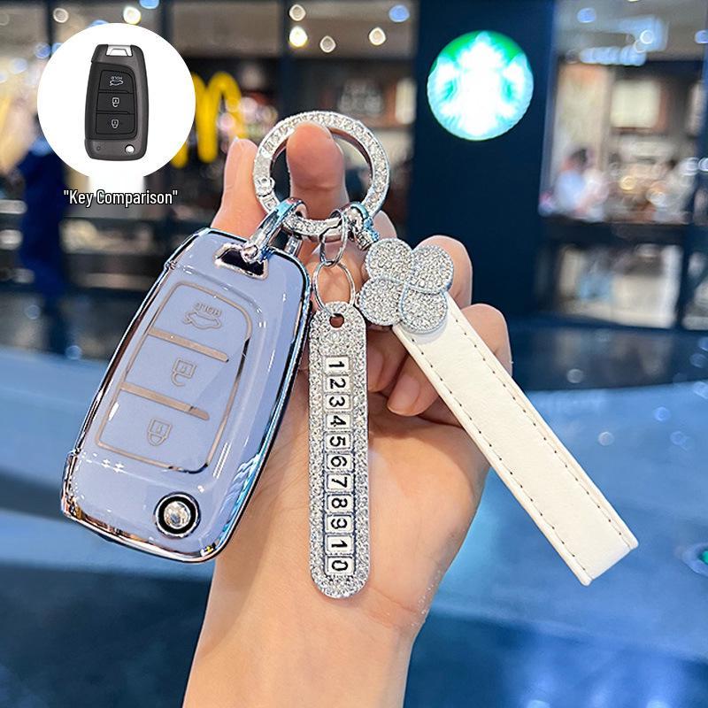 Kompatibel mit 20 Modellen: Schlüsselabdeckung für Beijing Hyundai New Elantra, Verna, ix25, Mistra, ix35 - Schutzschale Schnalle