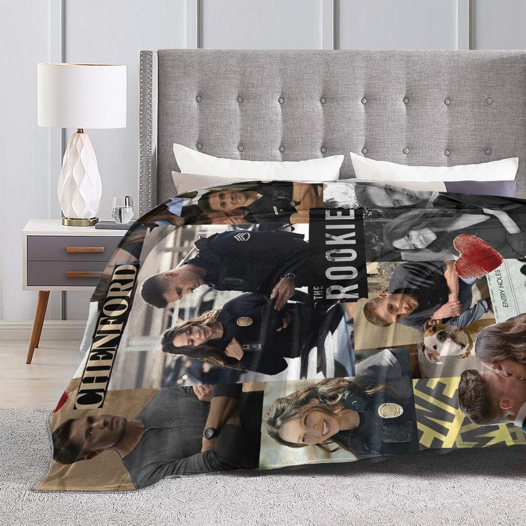 Tim Bradford Rookie Blankets Fleece Soft Throw Blankets for Airplane Travel Bed Rug