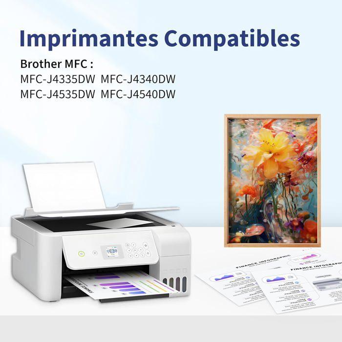 Cartouche d'encre compatible - EDILIQ - LC426 - Lot de 4 - Noir, Cyan, Magenta, Jaune