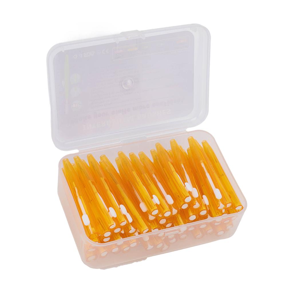60 Pièces Brosse Interdentaire Pratique Mince Nettoyeur d'Appareil Dentaire avec Manche en PP pour Adultes Enfants