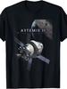 Artemis 2026 Lunar Mission Launch Artemis II Commemorative T Shirt Classic Crew Neck 180G Men's T Shirts for Summer Unisex