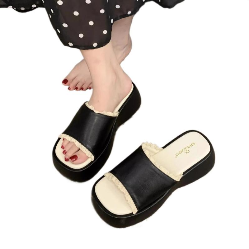 Fashion Flats Platform Women Slippers Casual New Summer Shoes Fashion 2025 Trend Sandals Slingback Woman Flip Flops Beach Slides Zapatos