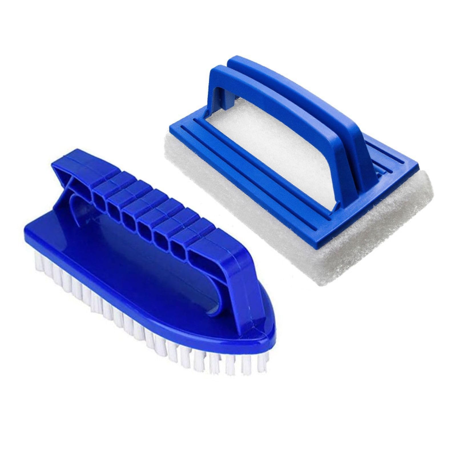 

MORYTRADE Очистка бассейна Легкая очистка для каждого уголка и для ванных комнат и Набор щеток Стандартная щетка, Углы, Балконы, Синий, 2 и Губка,