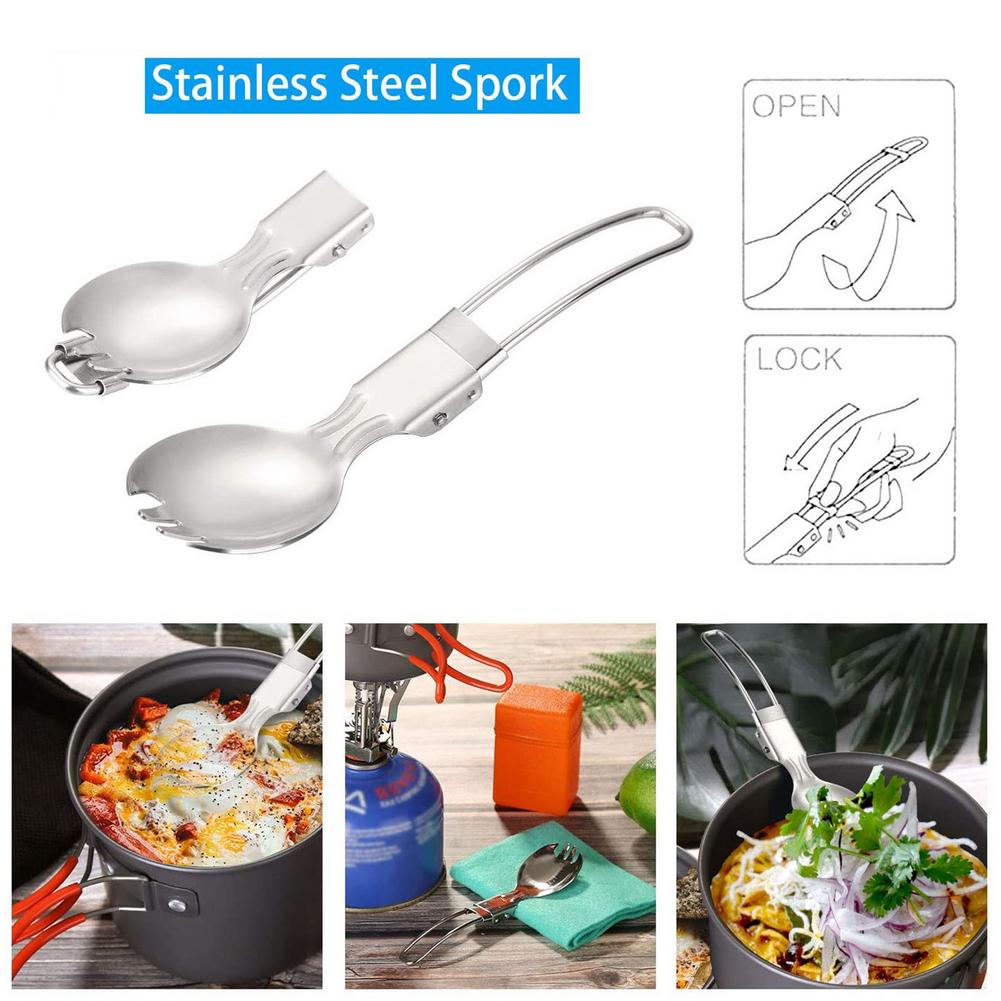 Mini Stove Outdoor Hiking Fishing Folding Gas Water Heater Cooker Camp Pot Set Portable Cooker Pot Set Travel Camping