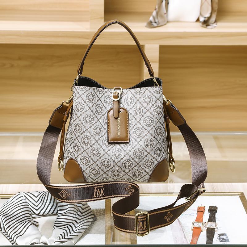 La Nuova Borsa Classica È Semplice Grande Capacità Versatile Chinensis Stampa di Alta Qualità Casual Lusso Donna Borsa a Tracolla Obliqua
