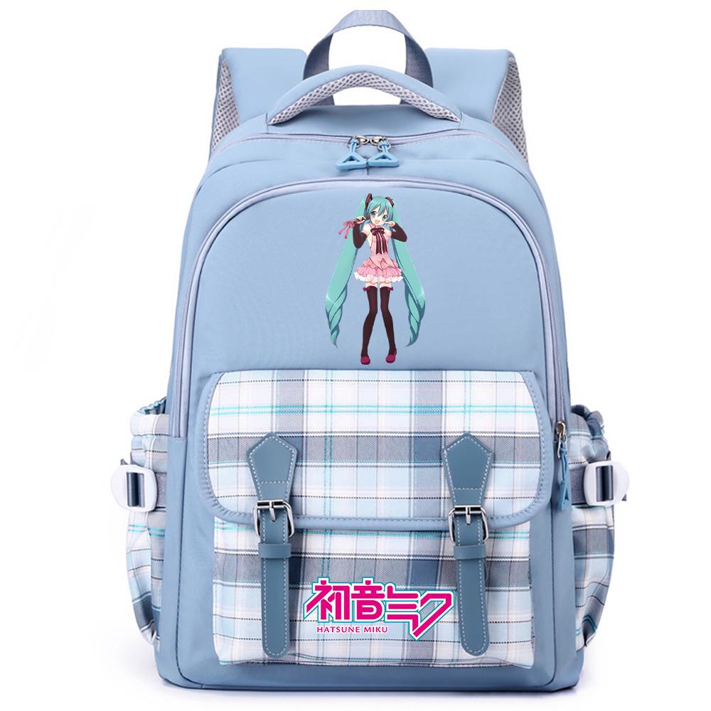 Anime Hatsune Miku Printed Large Capacity Backpack for Teenger Student Girl Boy Schoolbag Bookbag Women Waterproof Travel Bag Bookbag Mochila Gift
