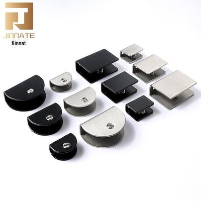 Stainless Steel Semicircular Square Glass Clamp Shelf Bracket