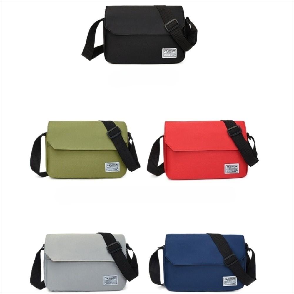 Adjustable Strap Men's Messenger Bag Large Capacity Crossbody Bag Nylon Shoulder Bag  Business