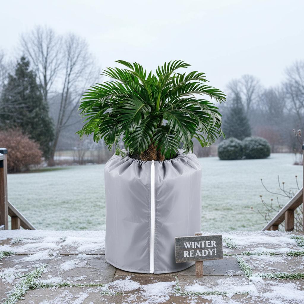 2 Pack Winter Plant Pot Cover Anti-Frost Winter Pot Plant Cover Plant Winter Protection Pot Cover for Winter Freeze Protection