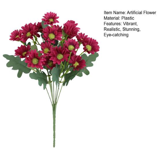 Artificial Flowers Stem Realistic Spring Fake Wildflower Bouquet Faux Flower Arrangements for Vase Wedding Centerpiece DIY Home Party Table Decoration