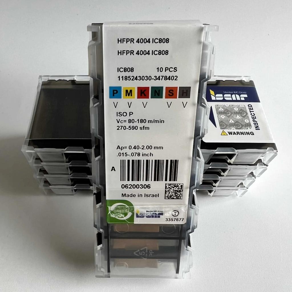 ISCAR / HFPR4004 IC808 /Industrial indexable Carbide Inserts 10 PCS