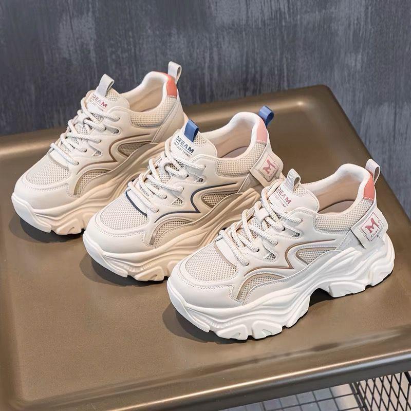 Soft Sole Harajuku Big Head Shoes Women's Summer 2025 New Lace Breathable Fisherman Shoes Thick Sole Muffin Sole Single Shoes