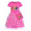 Casual Star Rainbow Lace Dress Casual Girl Comfort Dresses Girls