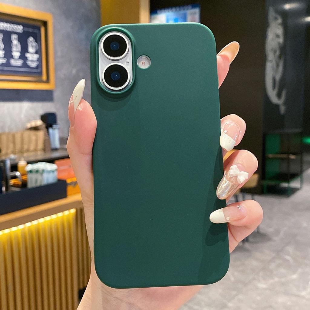 Für iPhone 16 TPU Handyhülle Matt Anti-Fingerabdruck Schutzhülle