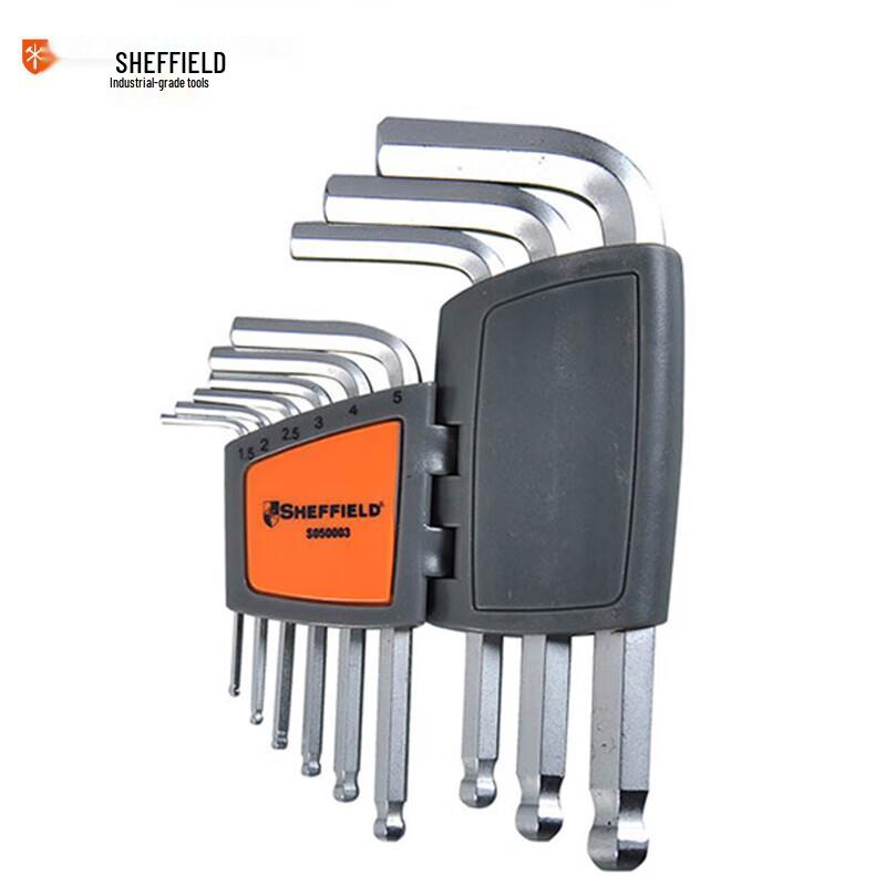 Steel Shield S050003 9-Piece Metric Ball-End Hex Key Set