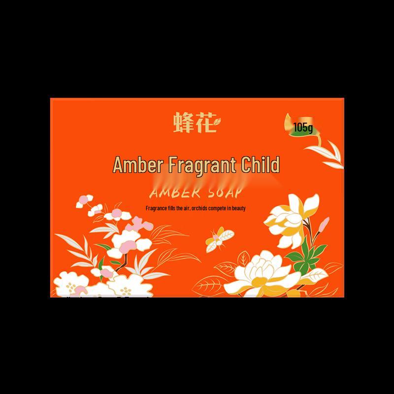 Bee & Flower Amber Scented Soap Bars