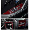 For Peugeot 208 2020 2021 2022 2023 2024 2025 Solf Carbon Fiber Center Console Gear Shift Frame Window Switch Trim Cover Sticker
